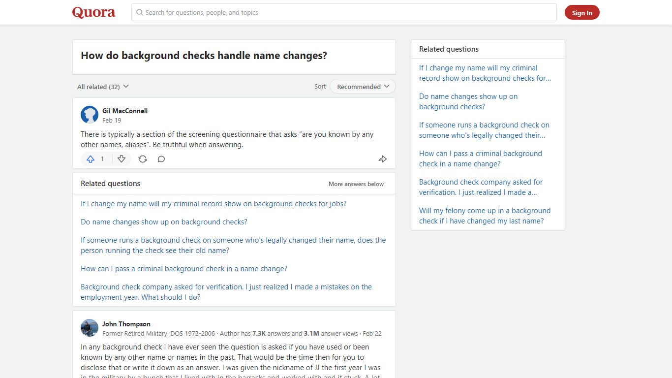 How do background checks handle name changes? - Quora